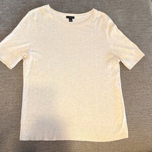 Ann Taylor Factory Light Cream Knit Top